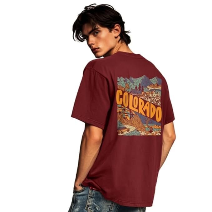 Nobero Men's Oversized Graphic T-Shirt for Men - Image 2