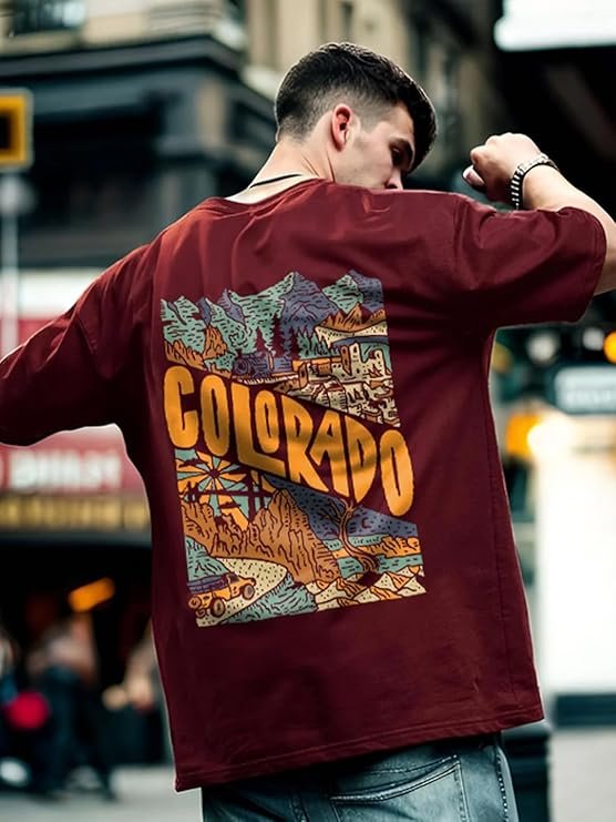 Nobero Men's Oversized Graphic T-Shirt for Men - Image 3